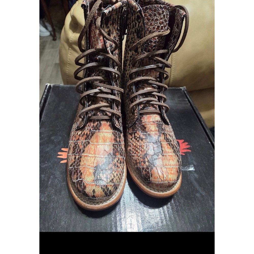 Freebird Manchester Pink Snake Boots